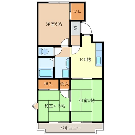 進峰マンションA棟の物件間取画像